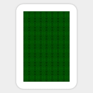 Green and Black Rings Pattern Sticker